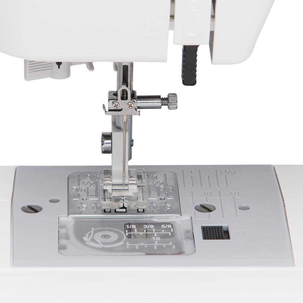 White Computerized Sewing Machine with Automatic Needle Threader