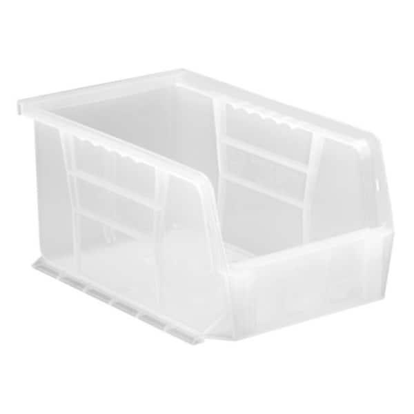 QUANTUM STORAGE SYSTEMS Ultra Series 2.40 Qt. Stack and Hang Bin in Clear (12-Pack)