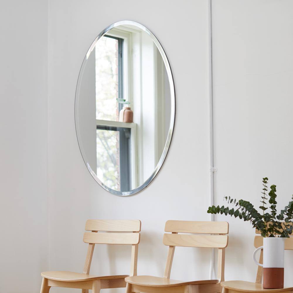24x36 Clear Frameless Rectangular Vanity Mirror