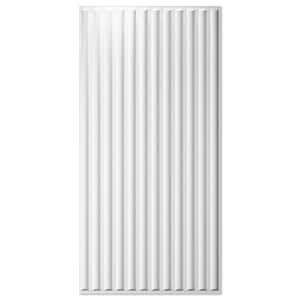 Semi-Cylinder Design White 24 in. x 48 in. Decorative Drop Ceiling Tiles for Interior Wall Decor (96 sq. ft./case)