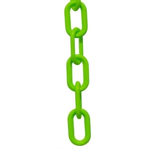 2 in. x 100 ft. Heavy-Duty Safety Plastic Chain in Green
