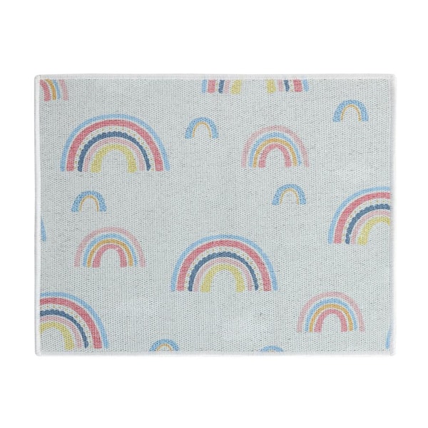 SUSSEXHOME 18 in. x 24 in. Rainbow Super-Absorbent Washable Cotton