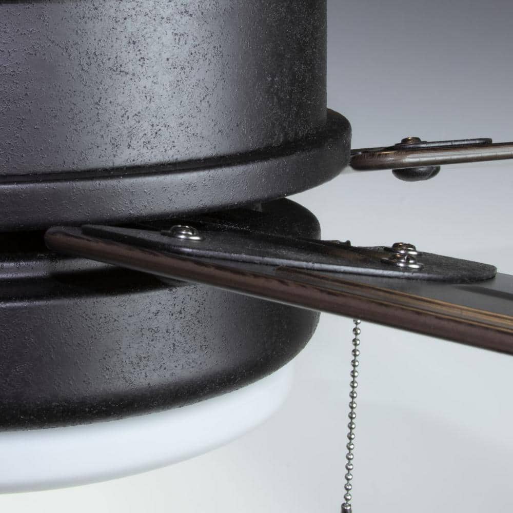 Whirl 60'' Forged Black Ceiling Fan with LED Light