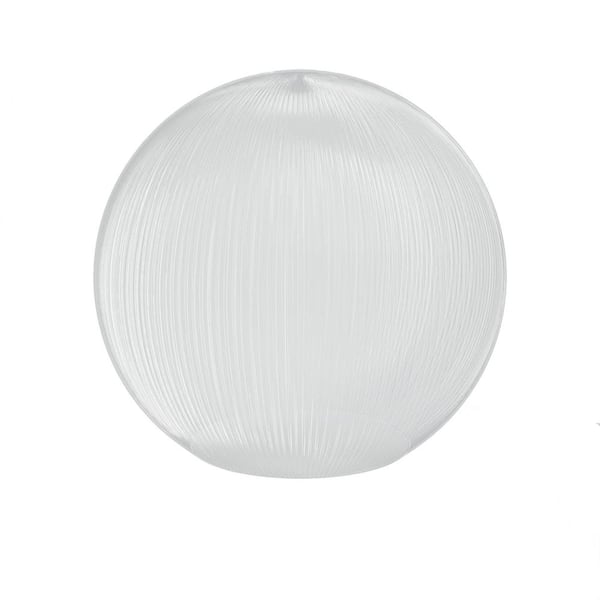 SOLUS 12 in. Dia Globe Clear Prismatic Acrylic with 5.25 in. Inner Diameter Neckless