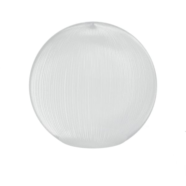 SOLUS 12 in. Prismatic Acrylic Clear Globe with 5.25 in. Neckless Opening - Fixture Not Included