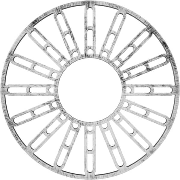 Ekena Millwork 16 in. O.D. x 4 in. I.D. x 1/2 in. P Hale Architectural Grade PVC Pierced Ceiling Medallion