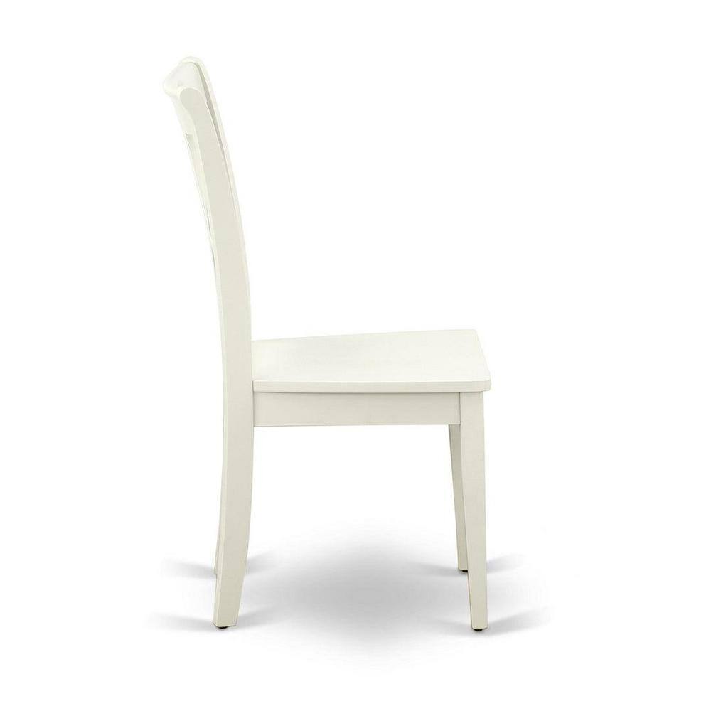 Transitional Linen White 5-Piece Pedestal Dining Set with Cross Back Chairs