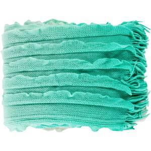DONNA SHARP Plush Knit Tobacco Polyester Throw Blanket Y00123