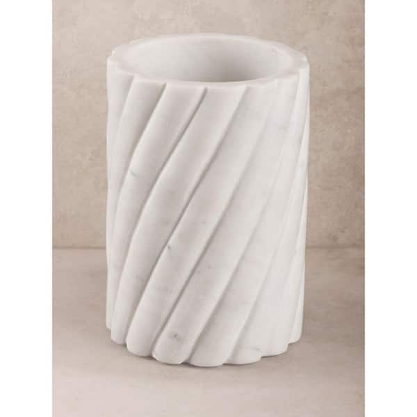 Taraz 1-Bottle White Marble Wine Chiller