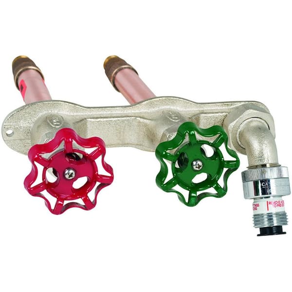 PRIER PRODUCTS C-108D04 4" Anti Siphon Hot and Cold Wall Hydrant with 1/2" Inl PRIER PRODUCTS C-108D04 4" Anti Siphon Hot and Cold Wall Hydrant with 1/2" Inl