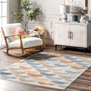 Neive Colorful Hearts Machine Washable Multi 3 ft. x 5 ft. Accent Rug