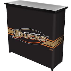 Anaheim Ducks Logo Black 36 in. Portable Bar