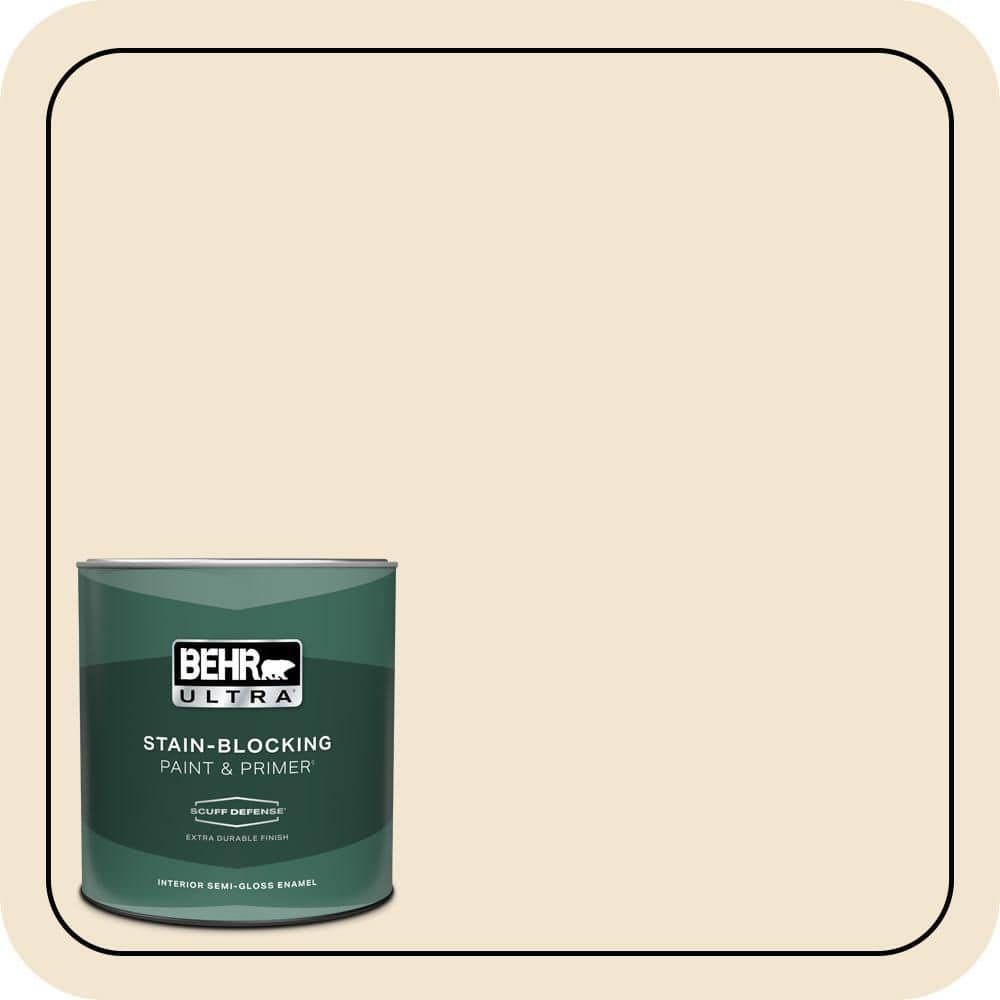 1 qt. #S300-1 French Creme Extra Durable Semi-Gloss Enamel Interior Paint & Primer price history on PriceWatchPro