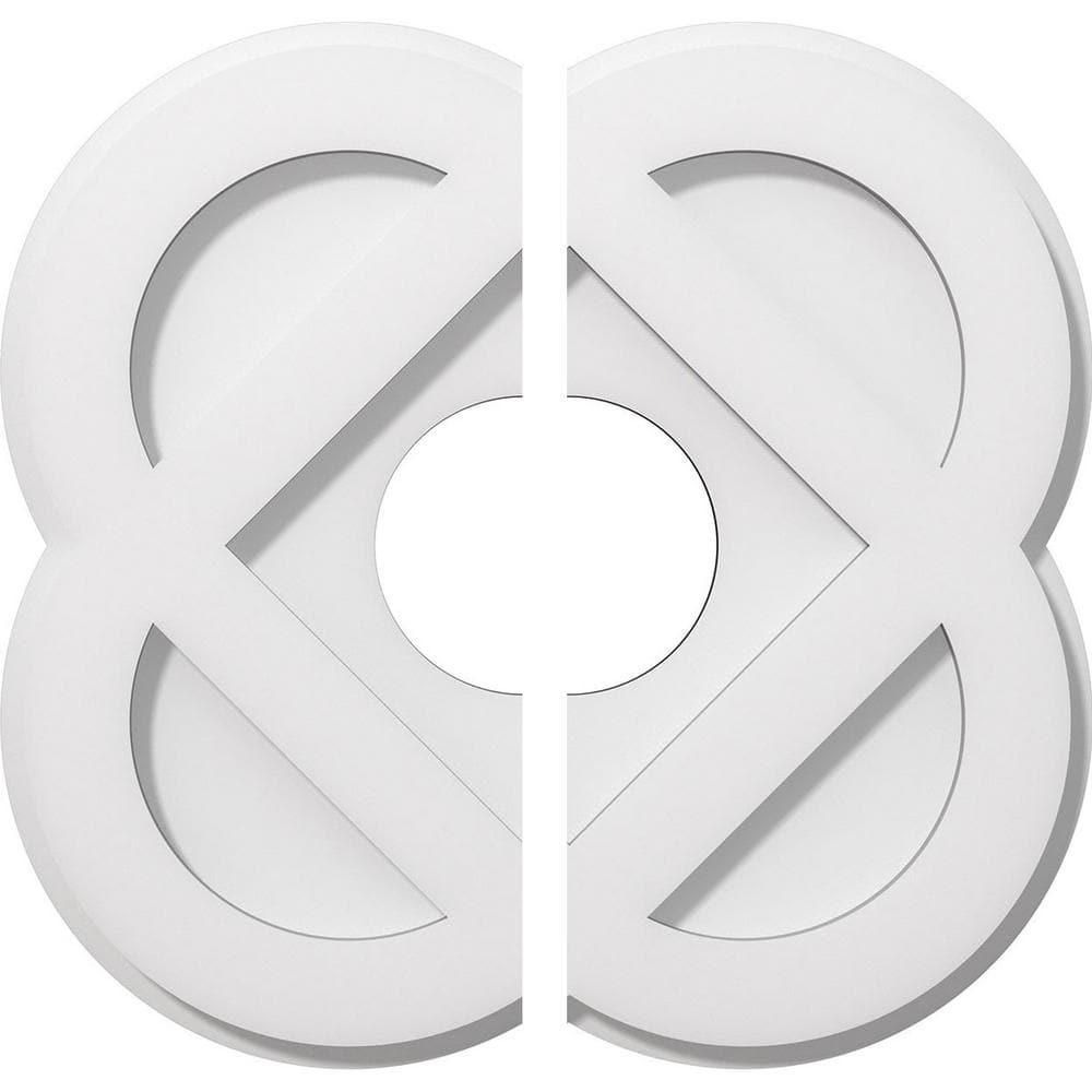 1 in. P X 5-1/2 in. C X 14 in. OD X 4 in. ID Charlotte Architectural Grade PVC Contemporary Ceiling Medallion, Two Piece price history on PriceWatchPro