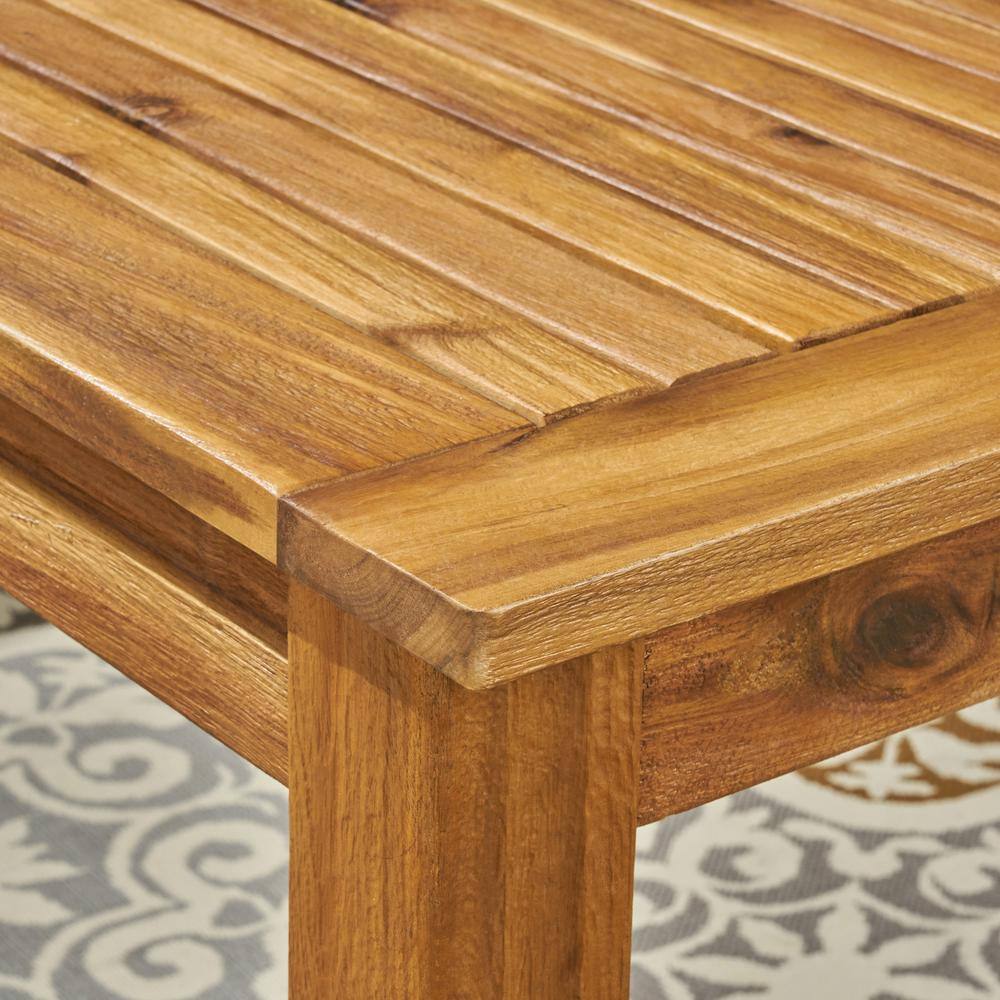 Zoe Natural Acacia Wood Expandable Outdoor Dining Table