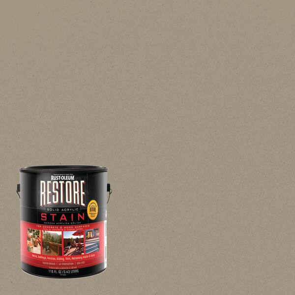 Rust-Oleum Restore 1 gal. Putty Solid Acrylic Exterior Concrete and Wood Stain