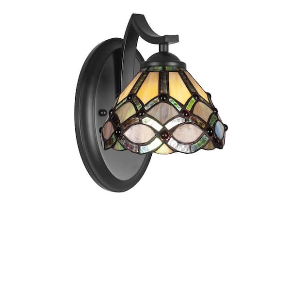 Unbranded Cleveland 1-Light Matte Black Wall Sconce