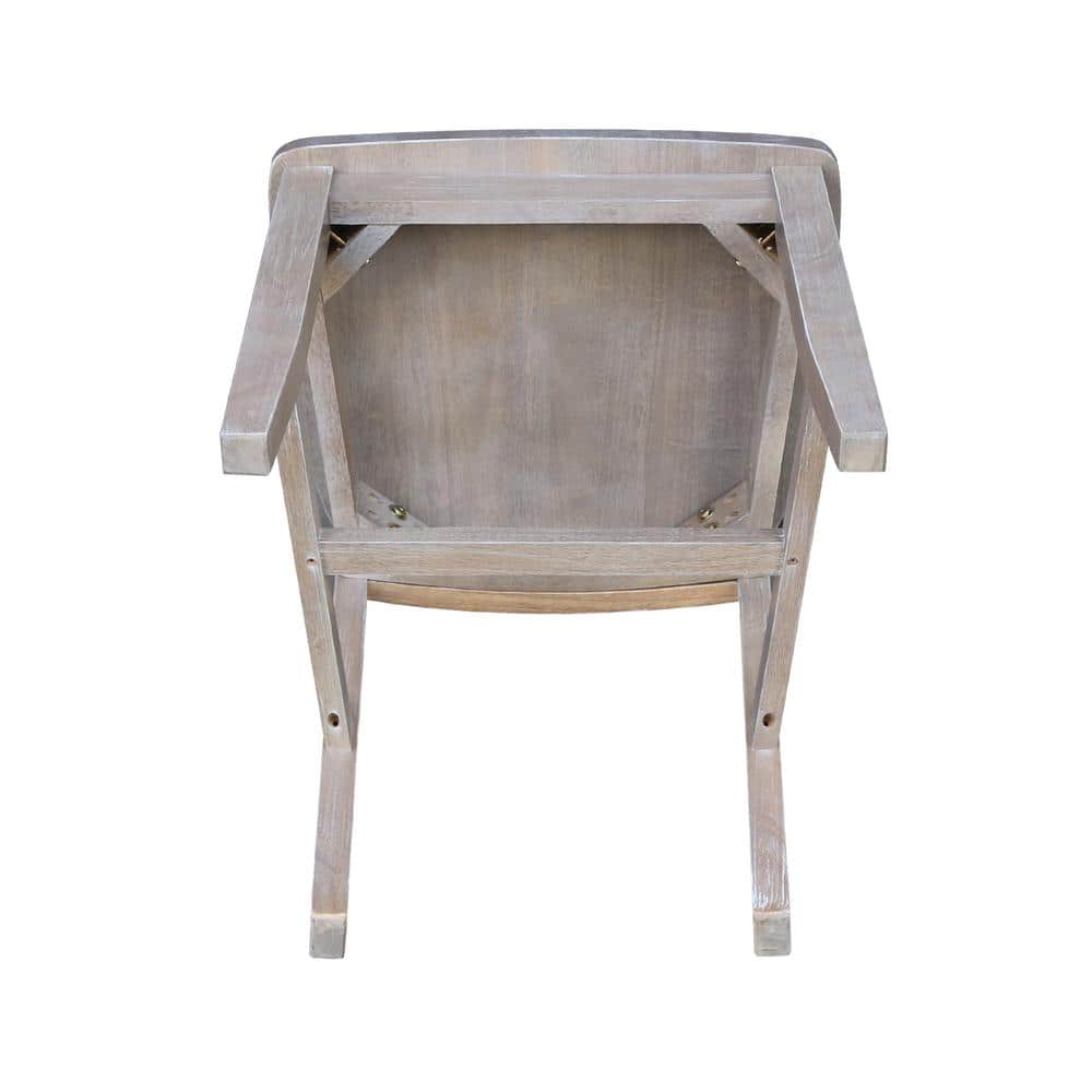 Elegant High Slat Solid Wood Cafe Chair in Rich Red
