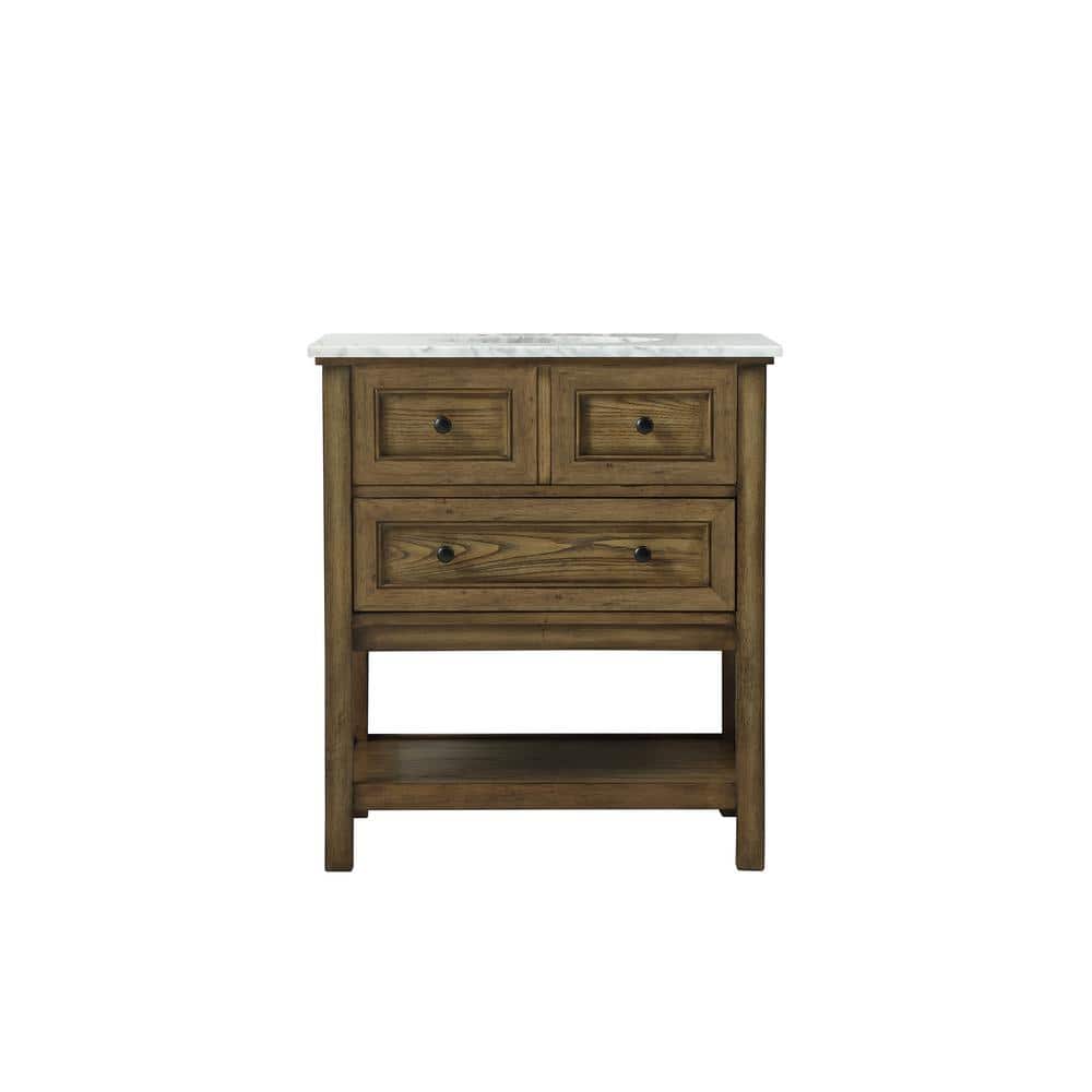Timeless Home 30 in. W x 22 in. D x 34 in. H Single Bathroom Vanity in Drif