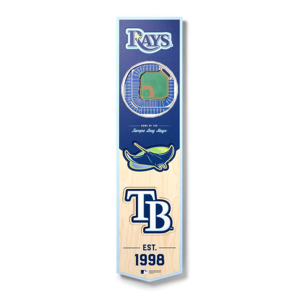 8 x 32 MLB Tampa Bay Rays 3D Stadium Banner