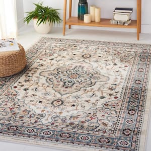 Lyndhurst Cream/Beige 7 ft. x 7 ft. Square Border Area Rug