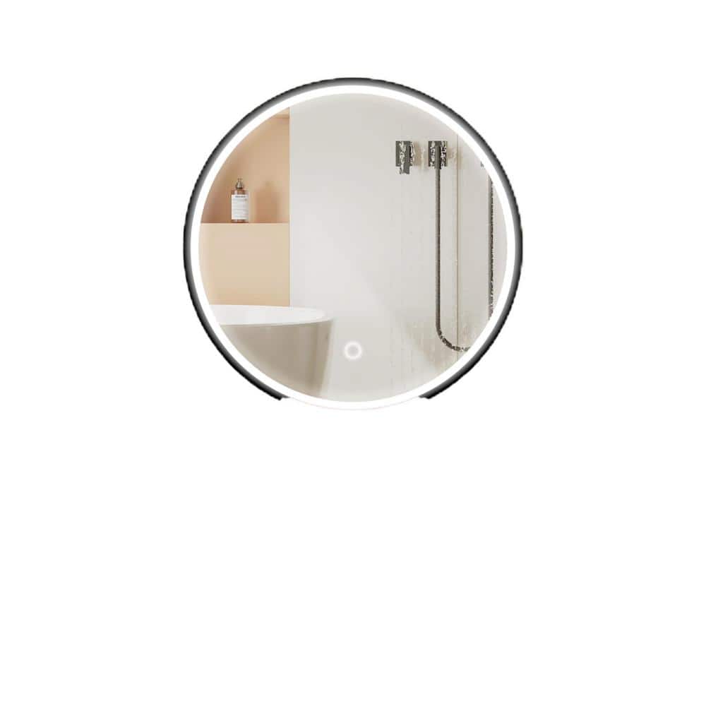24.12 in. W x 24 in. H Round Framed High Quality Wall Medicine Cabinet with Mirror price history on PriceWatchPro