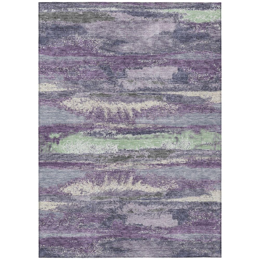 Chantille Machine Washable Indoor/Outdoor Abstract ACN942 Purple 3 ft. x 5 ft. Area Rug price history on PriceWatchPro