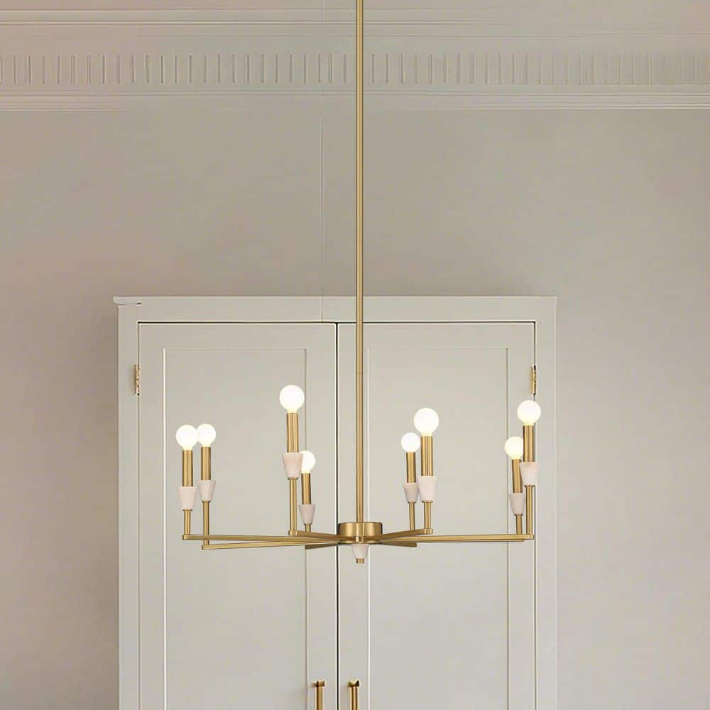 Montclair 32-inch 8-Light Brushed Gold and Natural Alabaster Chandelier price history on PriceWatchPro
