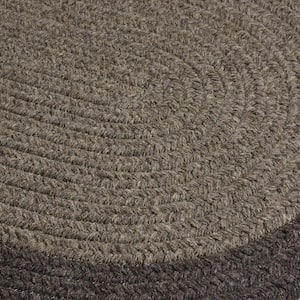 North Brown Earth 6 ft. x 6 ft. Round Braided Area Rug