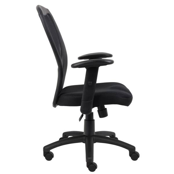 BOSS Office Products Black Modern Styled Mesh Desk Chair B6508