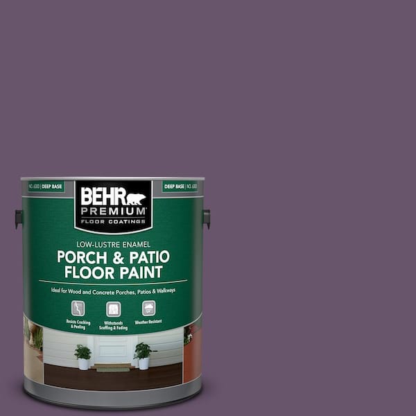 BEHR PREMIUM 1 gal. #M100-6 Vintner Low-Lustre Enamel Interior/Exterior Porch and Patio Floor Paint