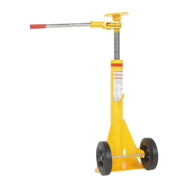 Vestil 40 000 Lb Adjusts 39 In To 51 In Ratchet Trailer Stabilizing Jack Lo J The Home Depot