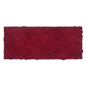 Modesto Bath Rug 100% Cotton Bath Rugs Set, 21 in. x54 in. Runner, Red