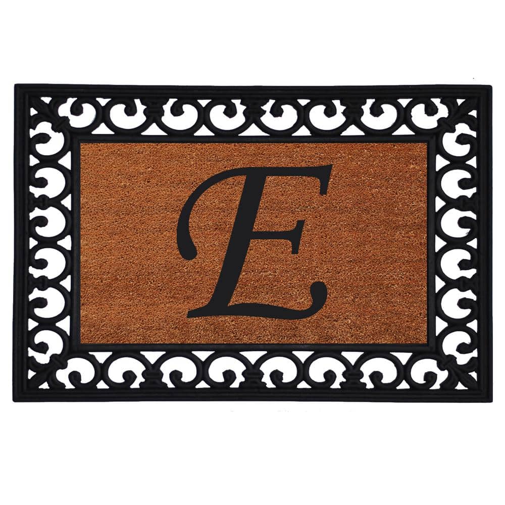 Monogram Insert Door Mat 19 in. x 25 in. (Letter E) price history on PriceWatchPro