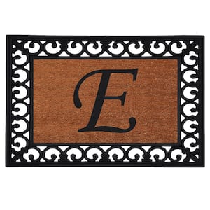 Monogram Insert Door Mat 19 in. x 25 in. (Letter E)