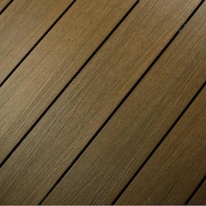UltraShield Naturale Voyager Series 1 in. x 6 in. x 16 ft. Peruvian Teak Hollow Composite Decking Board (10-pack)