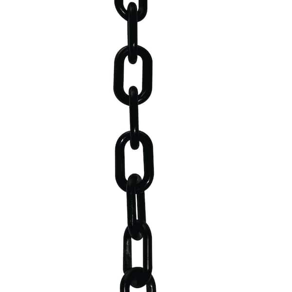 2 in. (#8, 51 mm) x 50 ft. HD Black Plastic Chain