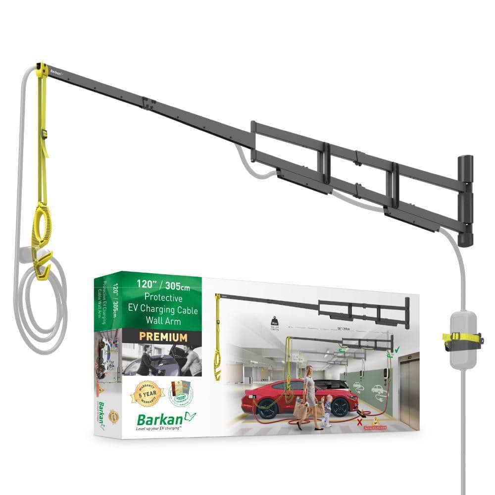 Barkan 160 Cm Lange EV Oplaadkabel Wandhouder Arm, 5 Jaar Garantie Buiten Outdoor Weerbestendig En Waterdicht Voor E Auto Ev Phev Elektrische Autokabel 2138881912