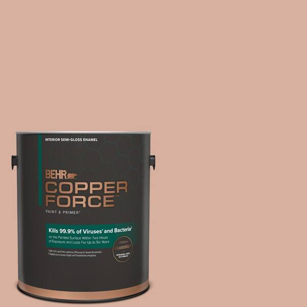 COPPER FORCE 1 gal. #S180-3 Flowerpot Semi-Gloss Enamel Interior Virucidal & Antibacterial Paint & Primer