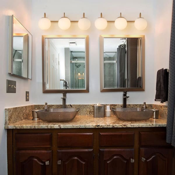 Lumière Valecia Cream 22g LLHZSY Caelumix 22.64 in. 3-Light Gold Bathroom Vanity Light with