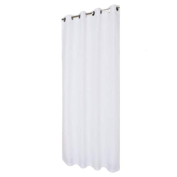 Unbranded 54 in. x 84 in. Waterproof Outdoor Curtains for Patio Premium Thick Privacy Grommet Outside Curtains, White (1-Panel)
