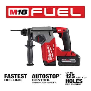 M18 FUEL 18V Lithium-Ion Brushless 1 in. Cordless SDS-Plus Rotary Hammer Kit with 1/2 in. Compact Impact Wrench