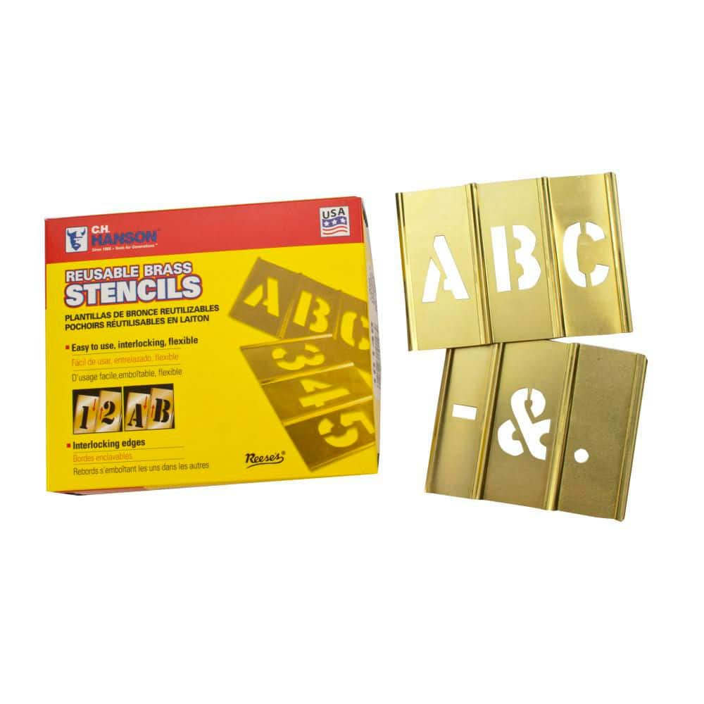 Stencil Set-Letter 1 in. Brass 33 Pieces price history on PriceWatchPro