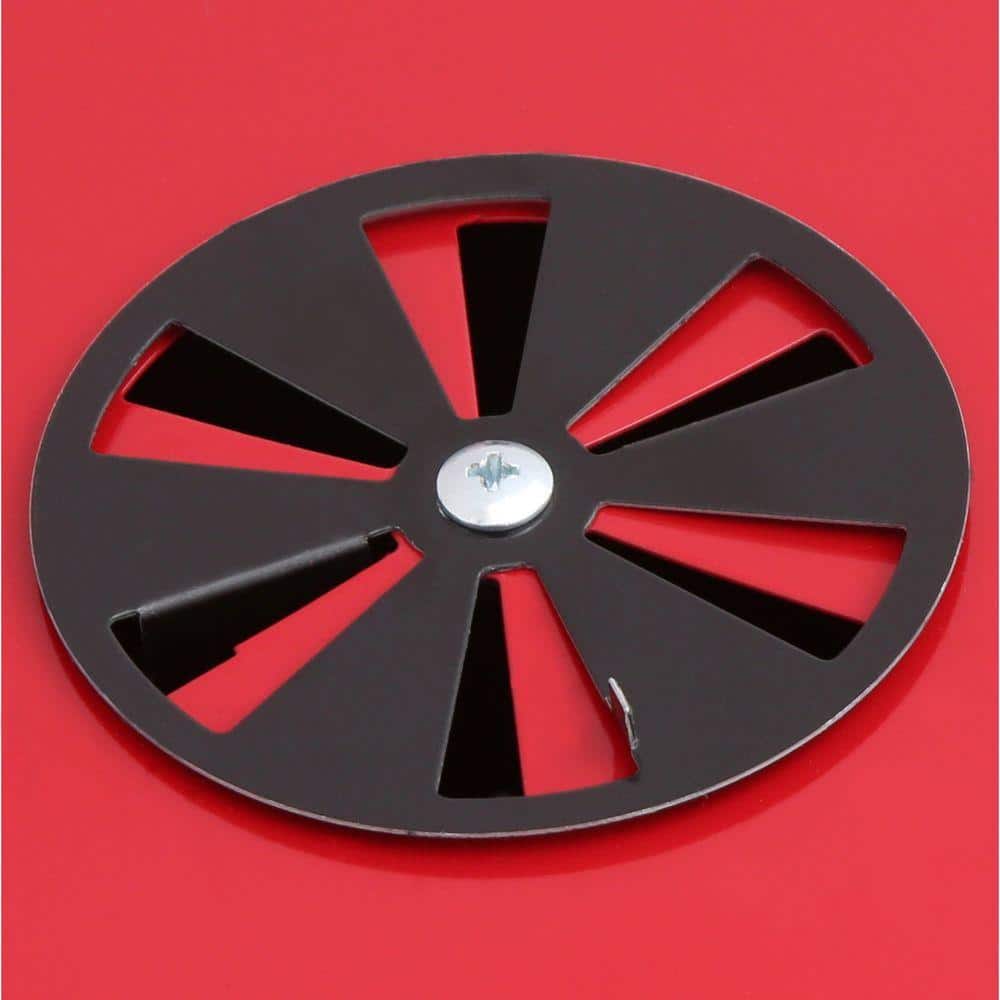 Americana Red and Black 25'' Charcoal Grill with Wheels