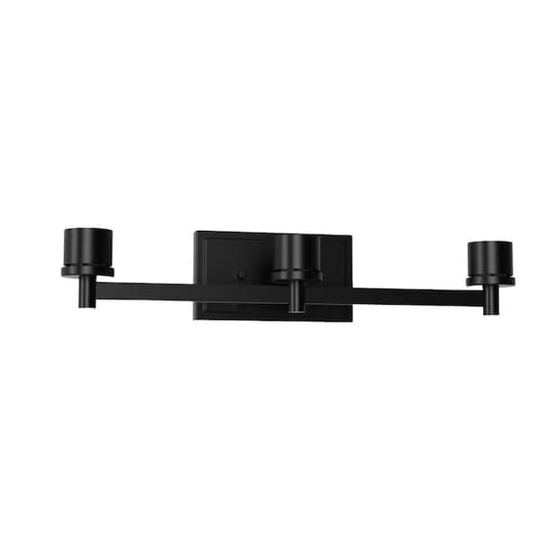 3-Light Black Vanity Light Canopy Elevate Your Bathroom with Style