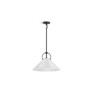 Kernen By Studio McGee 1-Light Matte Black Pendant Light