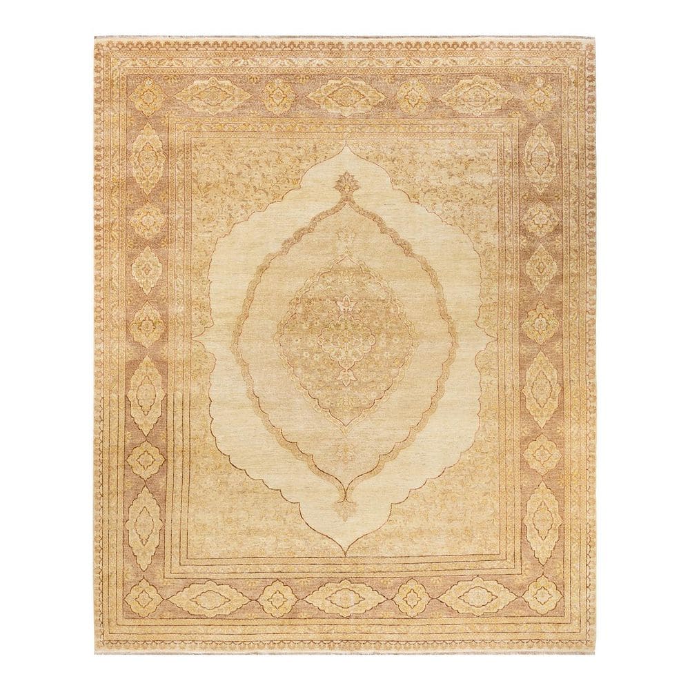Eclectic Ivory 8 x 10 Oriental Wool Indoor Area Rug price history on PriceWatchPro
