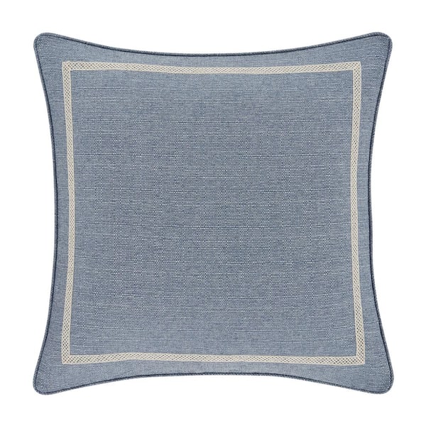 Unbranded Augusta Blue Polyester Euro Sham