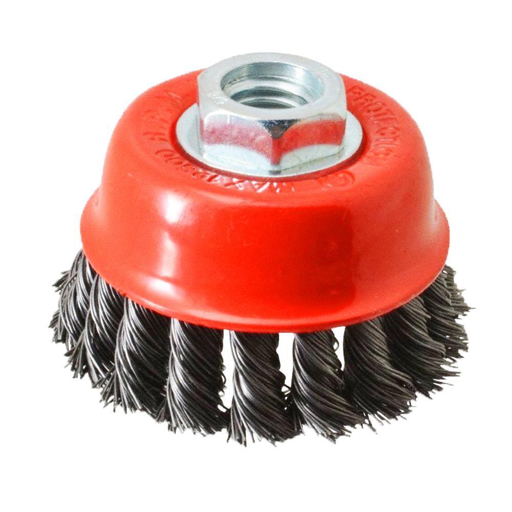 Robtec 4 in. Steel Knotted Cup Brush 
