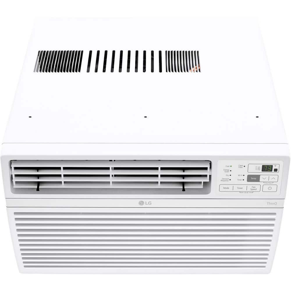 LG 10,000 BTU White Smart Window Air Conditioner with Remote